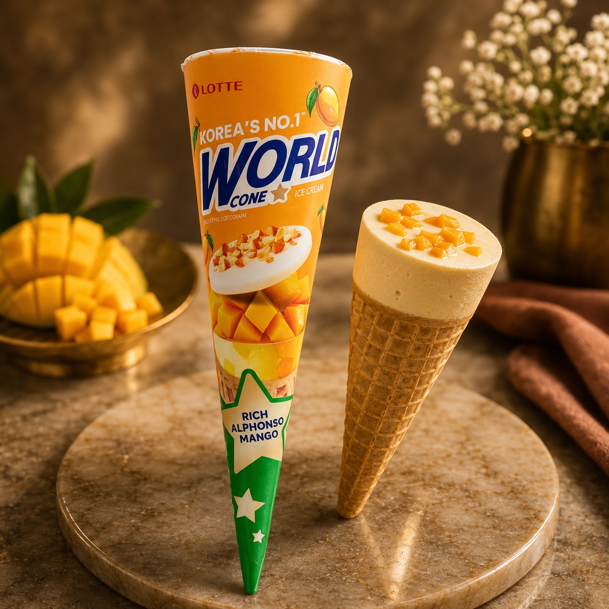 Havmor alphanso Mango World Cone - 150ml