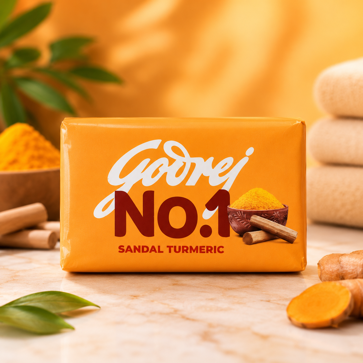 Godrej No.1 Sandal & Turmeric Soap - 100g