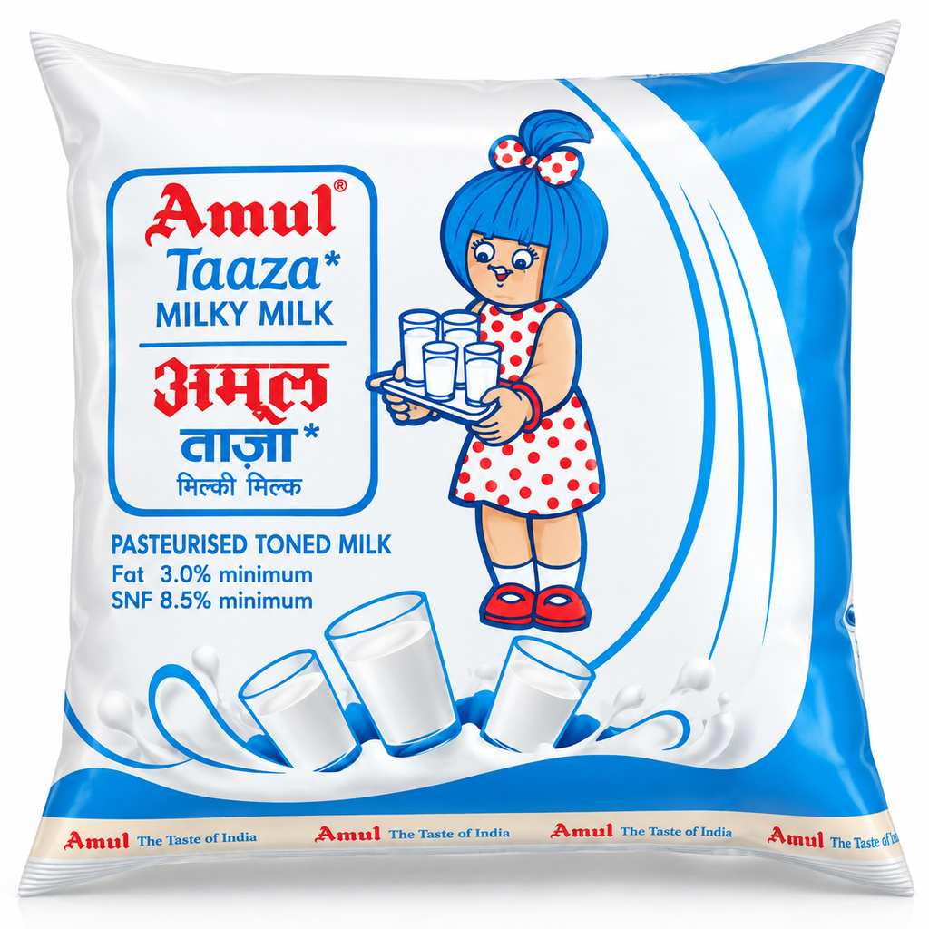 Amul Toned Milk Taaza - 500ml