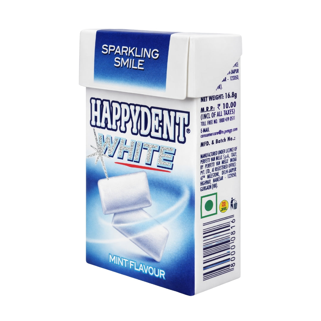 Happydent White Sugarfree Mint Flavour - 15.4g