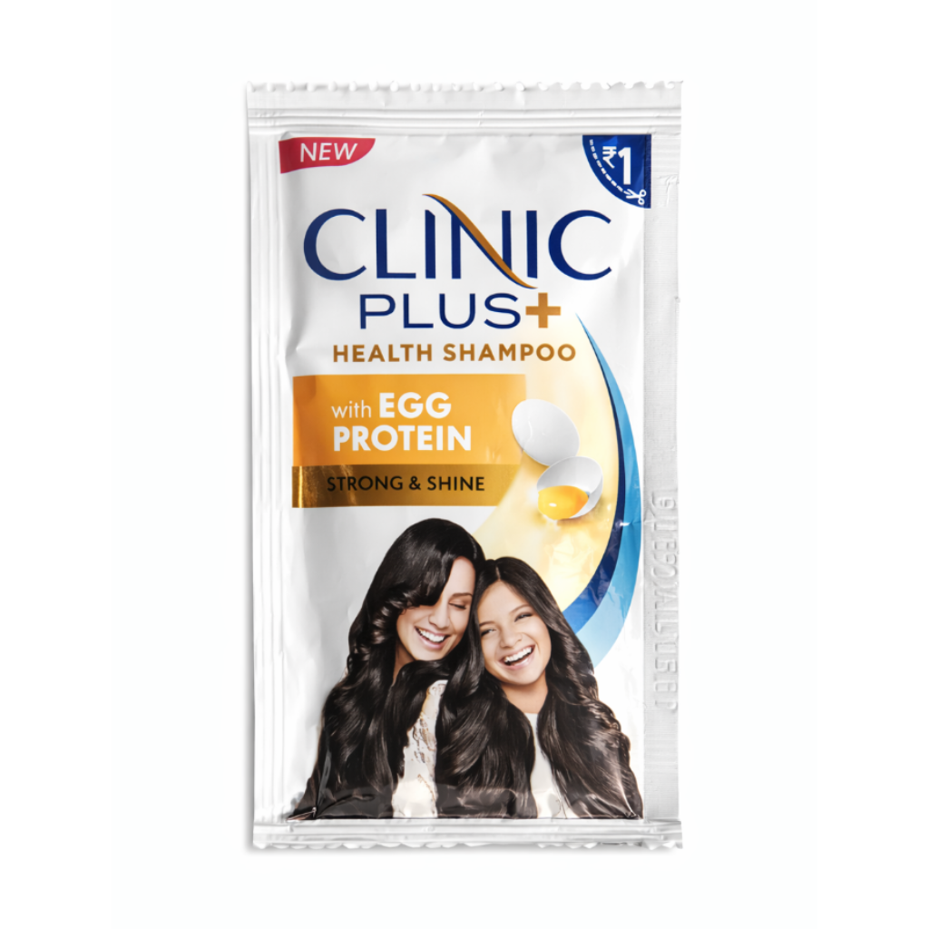 Clinic Plus Strength & Shine Shampoo with Egg Protein - (1×5 Sachets)
