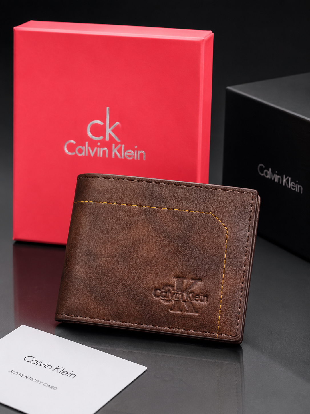 Calvin Kalien Geniune Leather Brown Wallet