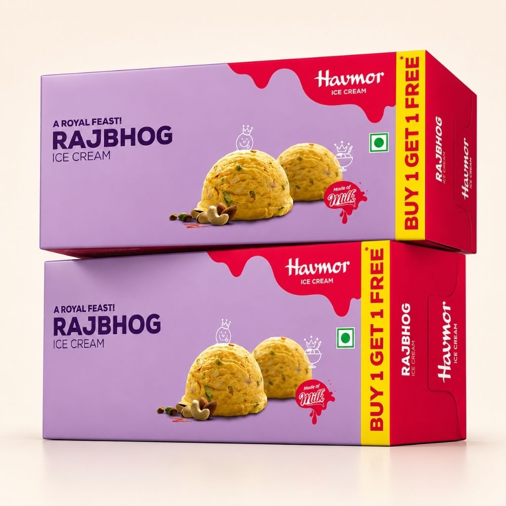 Havmor Rajbhog Combo Ice Cream - Buy 1, Get 1 Free - 700ml+700ml