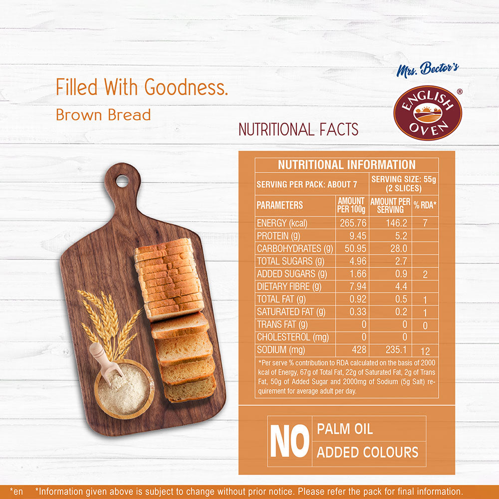 English Oven Brown Bread - 400g
