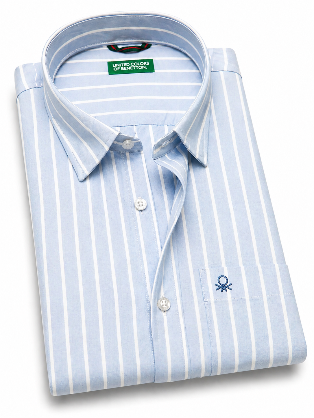 United Colors of Benetton Regular Fit Spread Collar Solid Shirt