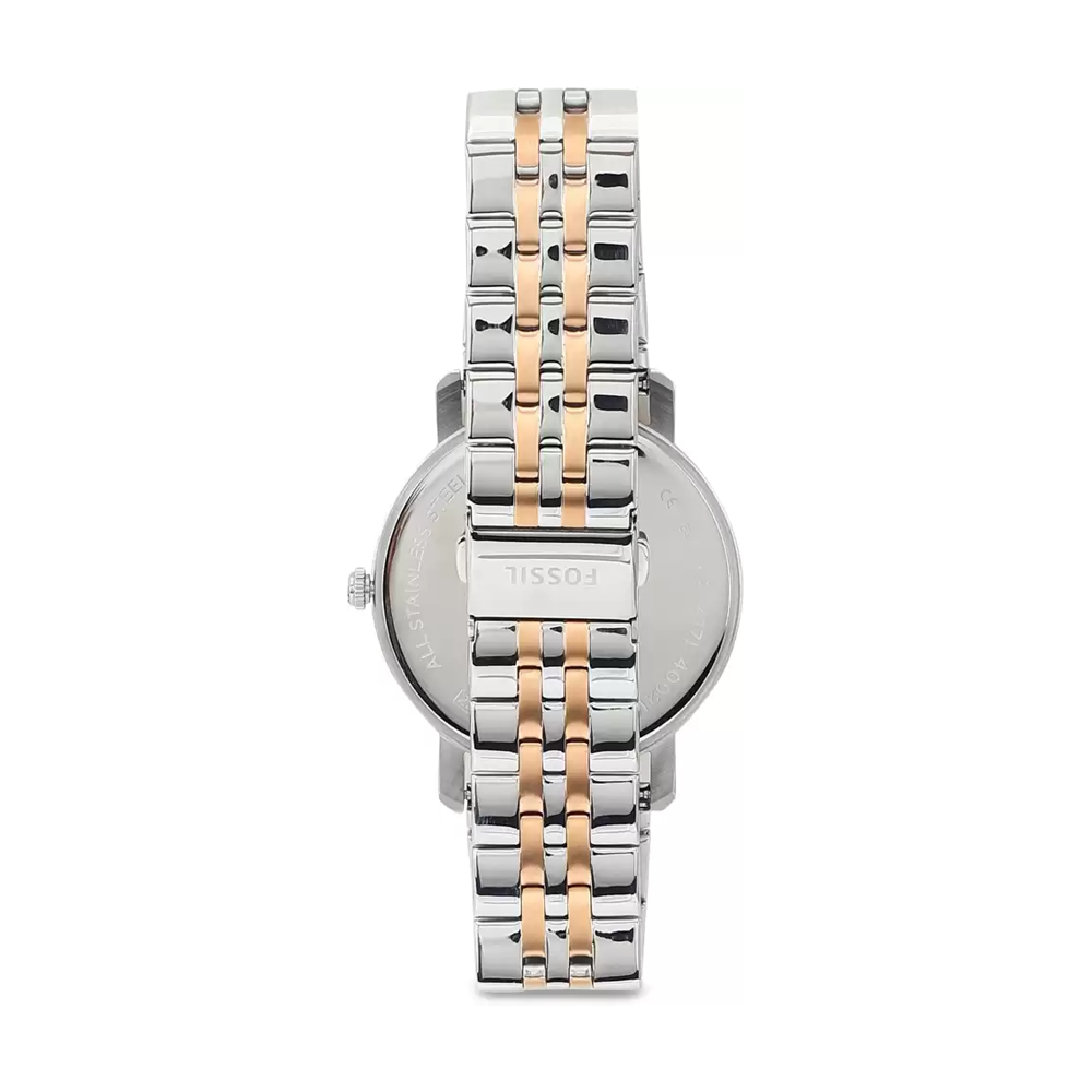 Fossil BQ2417 Lux Luther Three-Hand SS Watch for
