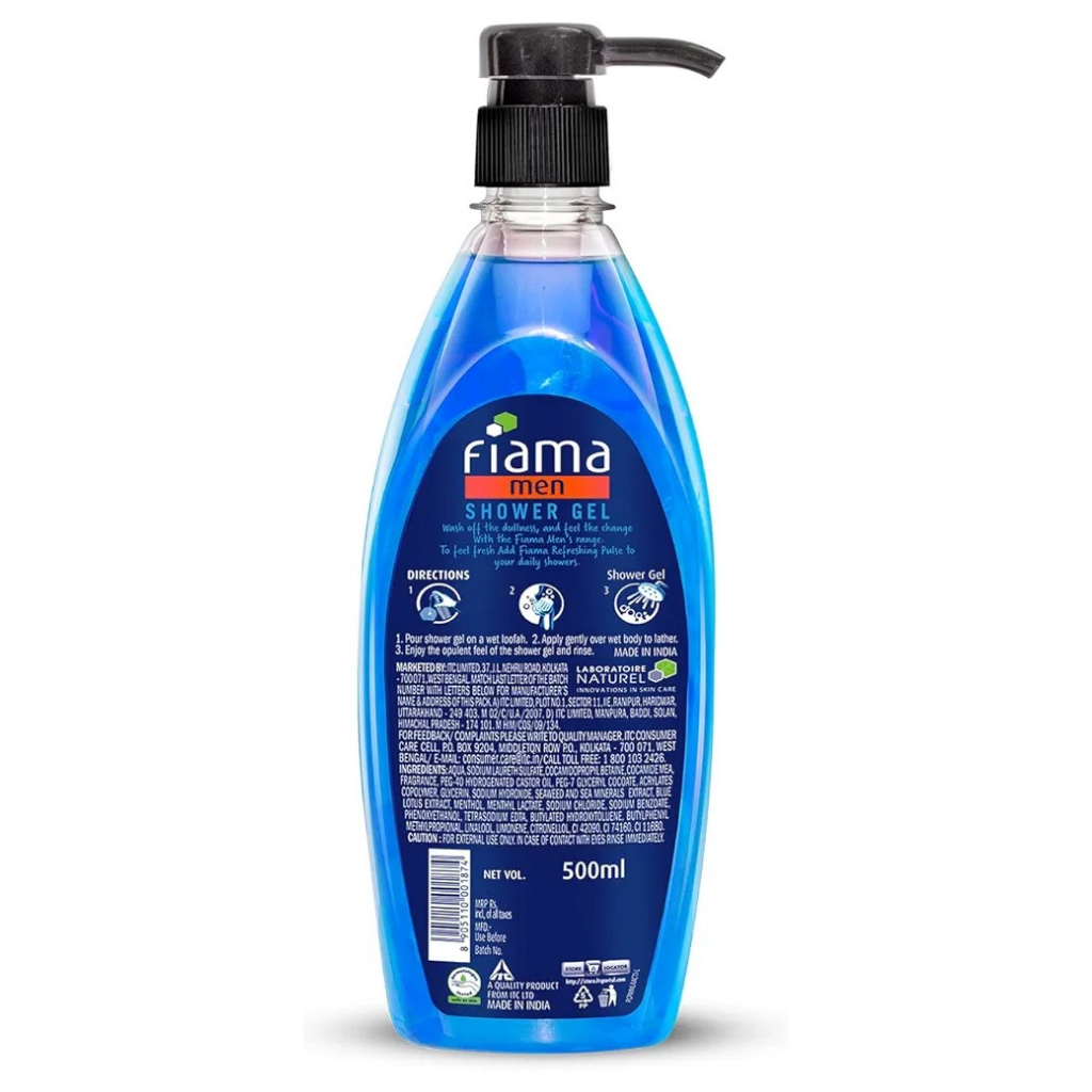 Fiama Men Refreshing Pulse Body Wash Shower Gel -500ml