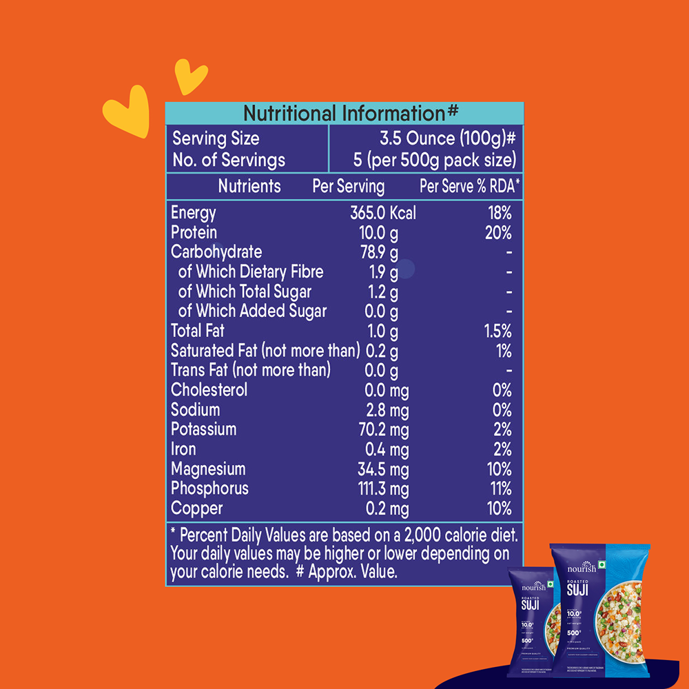 Nourish Sooji/Rava - 500g