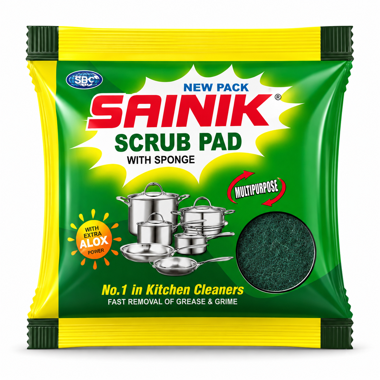Sainik Scurub Pad - 7×10Cm