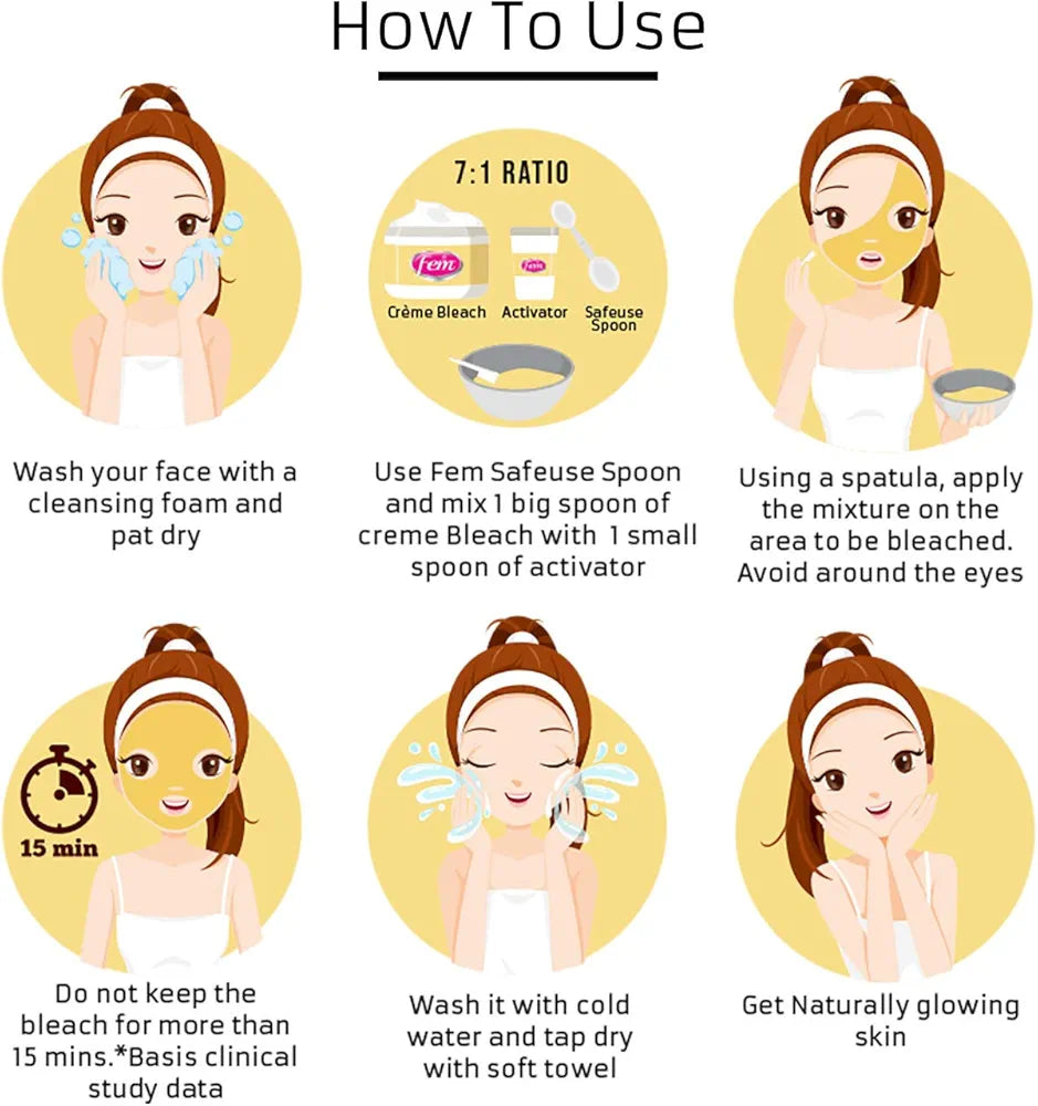 Fem Fairness (Gold Ultra) Creme Bleach - 10g