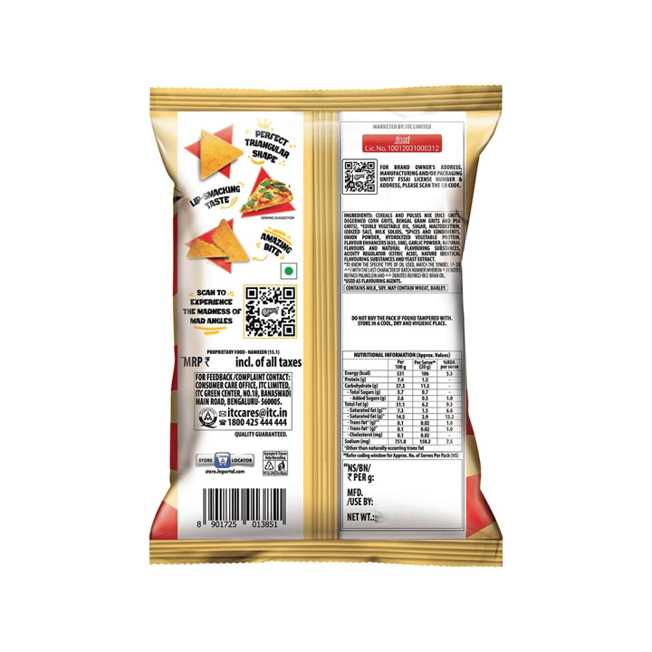 Bingo Mad Angles Pizza aaaah Masala - 60g