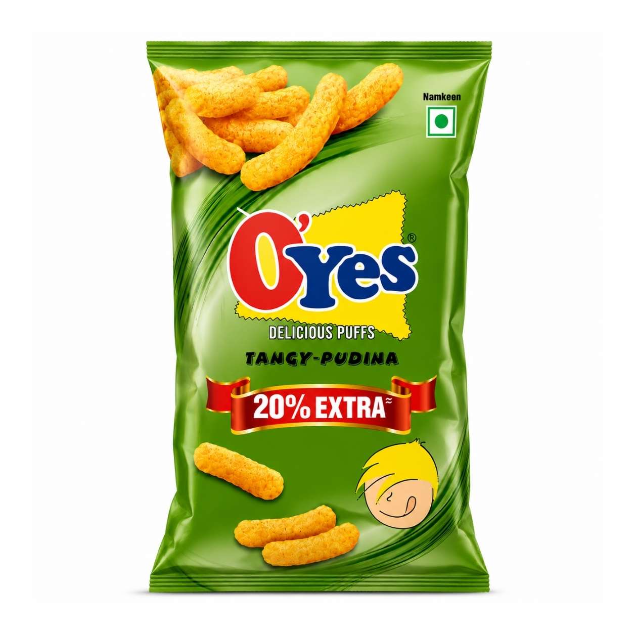 Oyes Tangy Pudina Puffs - 148g