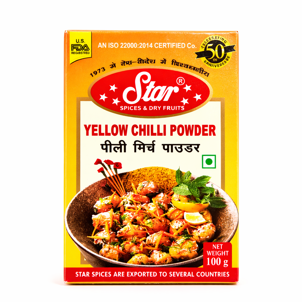 Star Yellow Chilli Powder (पीली मिर्च पाउडर) - 100g