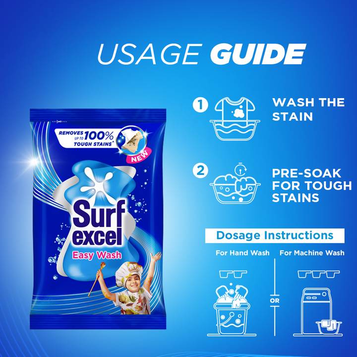 Surf Excel Easy Wash Detergent Powder - 3 kg