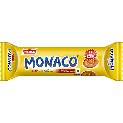 Parle Monaco Light Salty Classic Biscuit - 52.2g