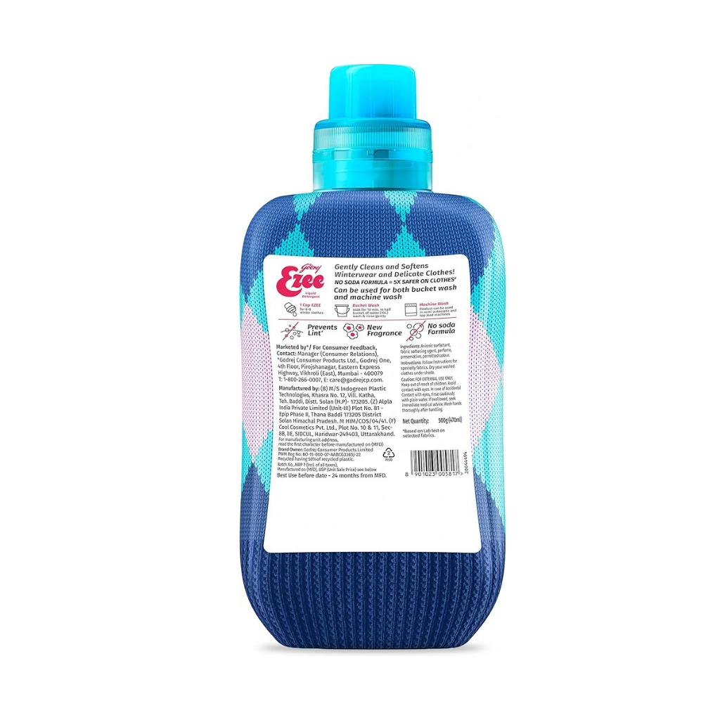 Godrej Ezee Liquid Detergent - 500g Bottle