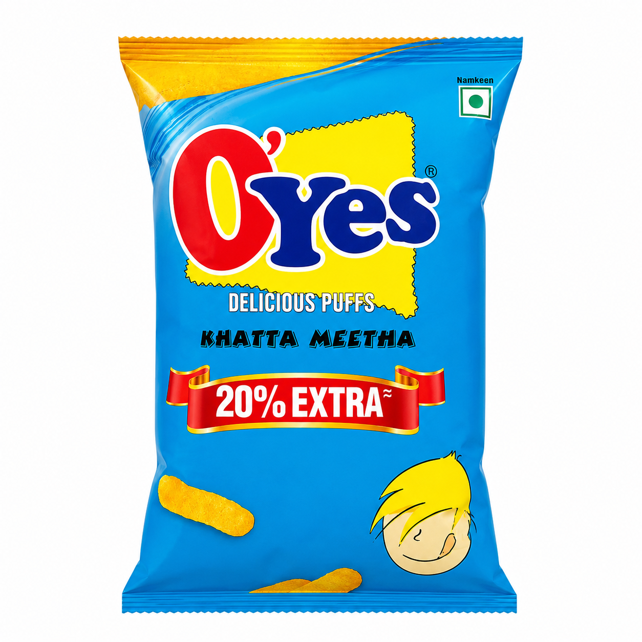 O'yes Delicious Puffs Khatta Meetha - 71g