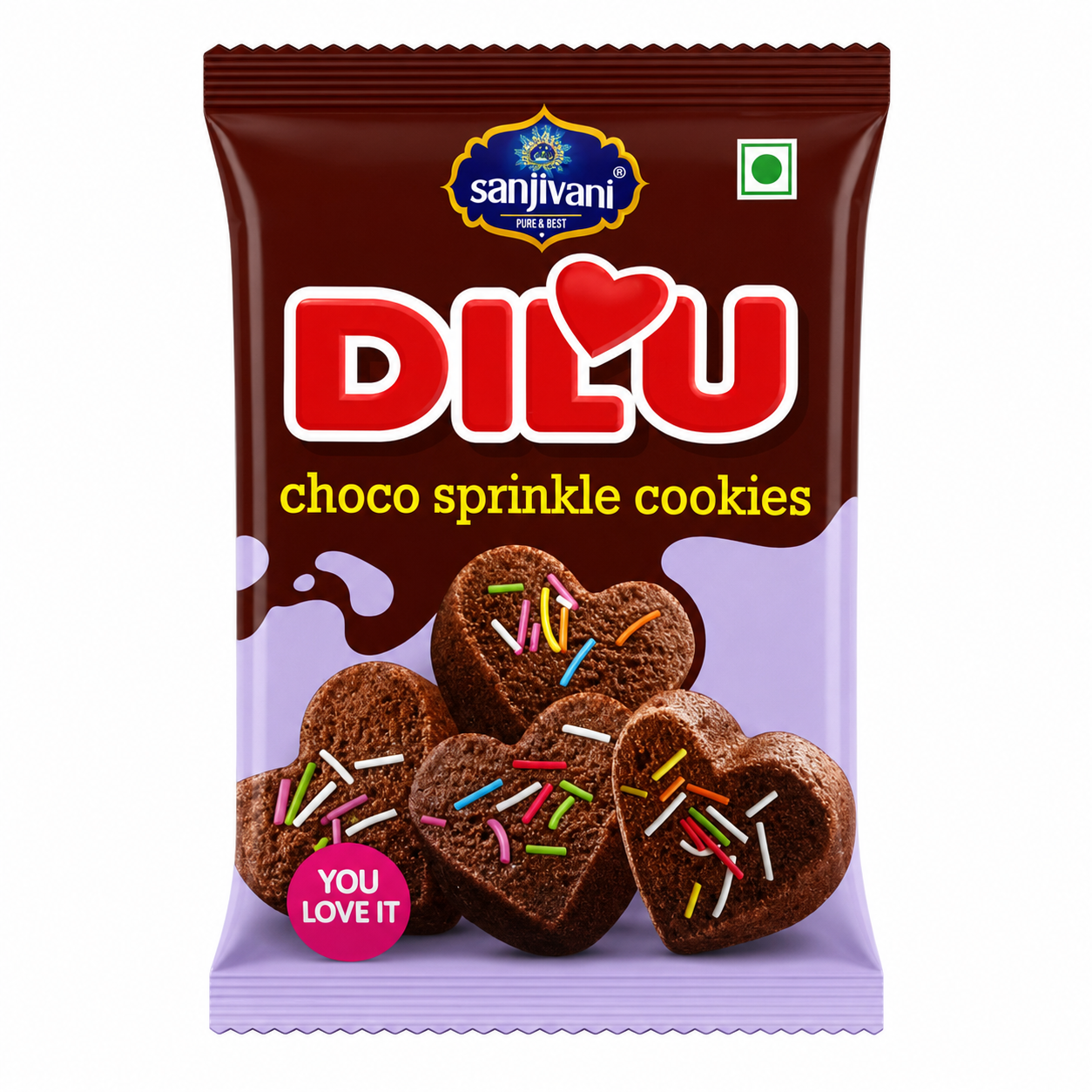 DILU Choco Sprinkle Cookies - 45g