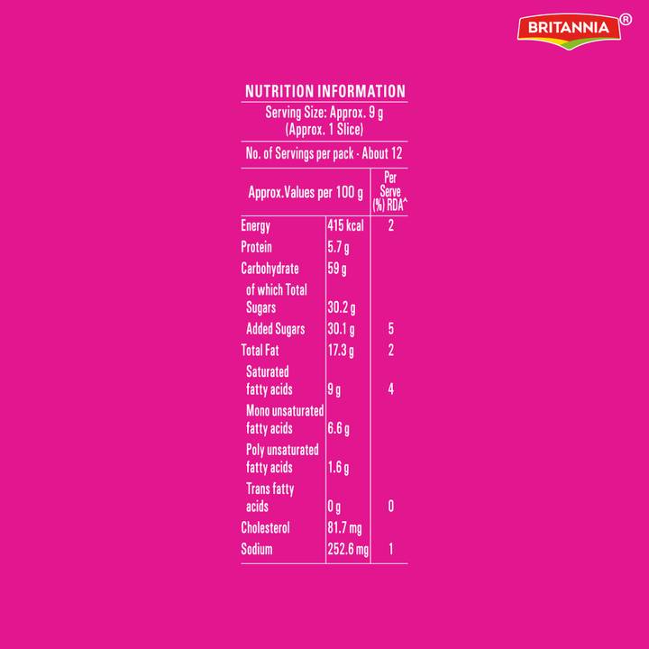 Britannia Gobbles Fruit Slice Cake - 100g