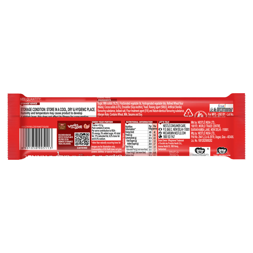 Nestle Kitkat Share & Snap 2x3 Fingers: 57 g