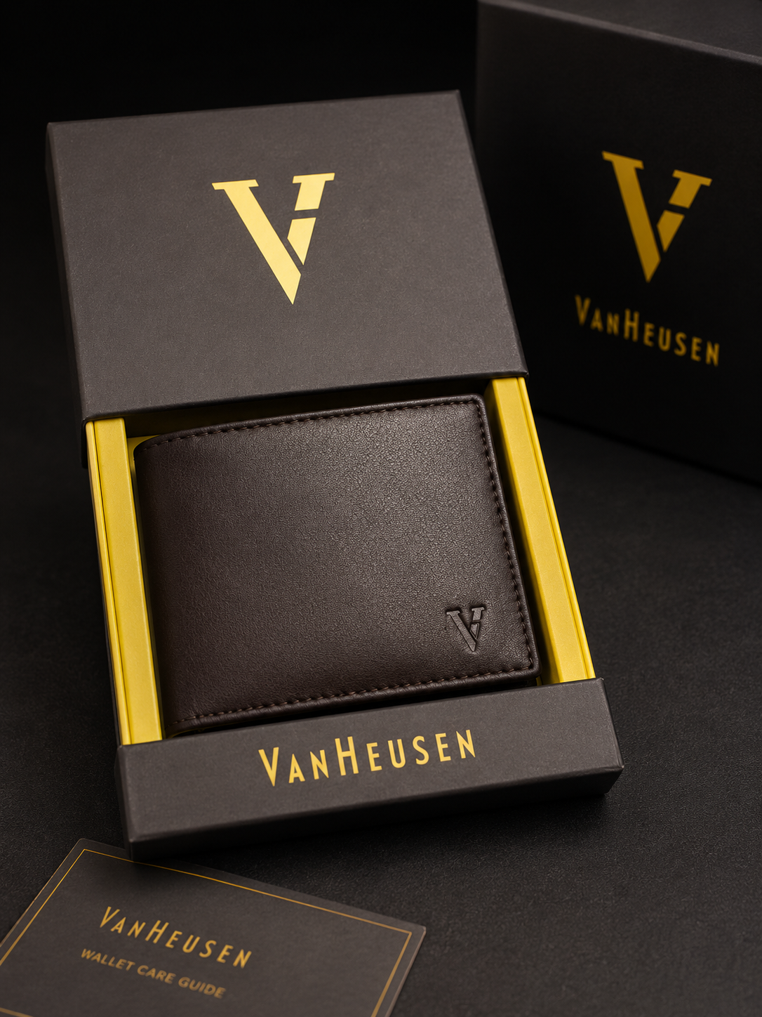 VAN HEUSEN Men's Wallet Genuine Leather
