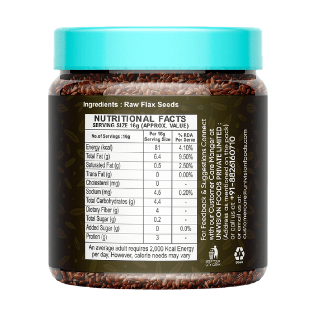 Tauffa Flax Roasted Seeds - 250g