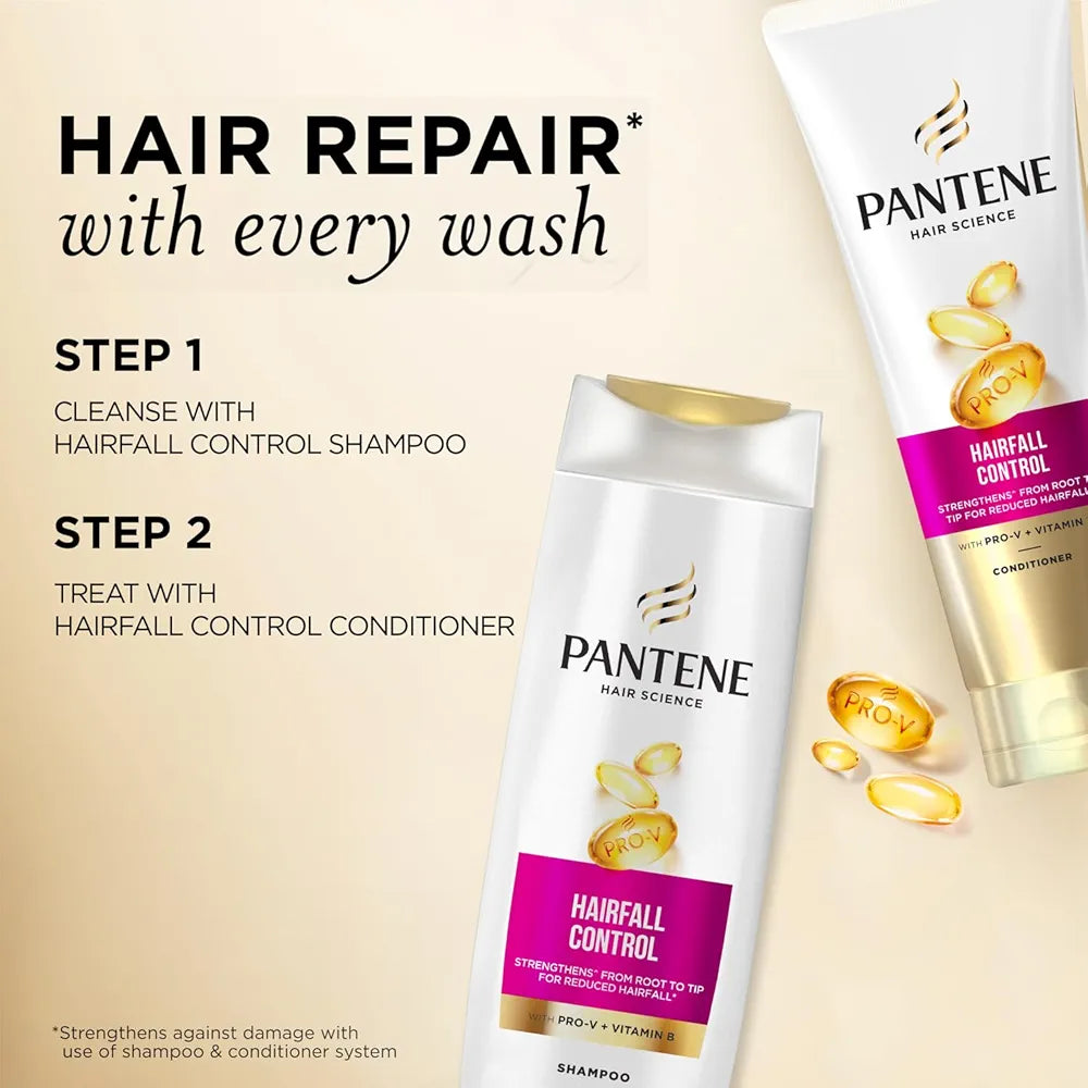 Pantene Hair Science Hairfall Control Shampoo - 340ml