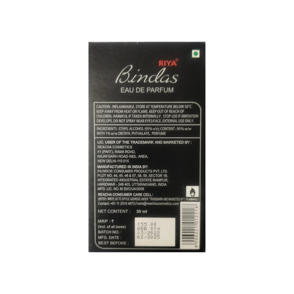 Bindas Perfume For Men - 30ml