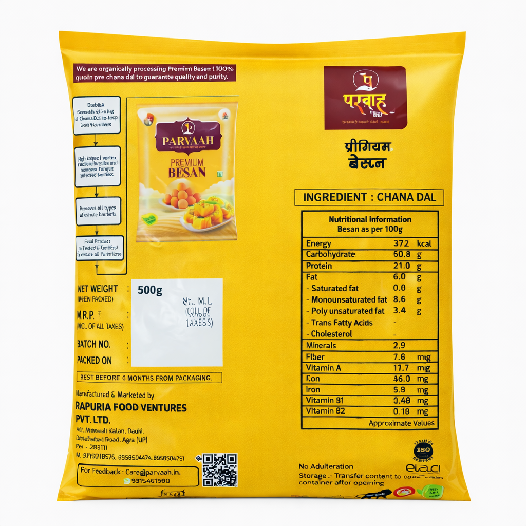 Parvaah Premium Besan- 1 Kg