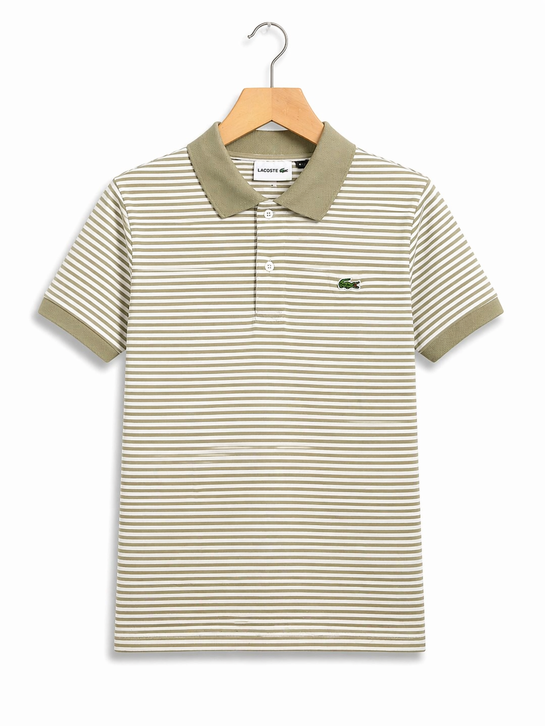 Lacost Cotton Stripe T- SHIRT