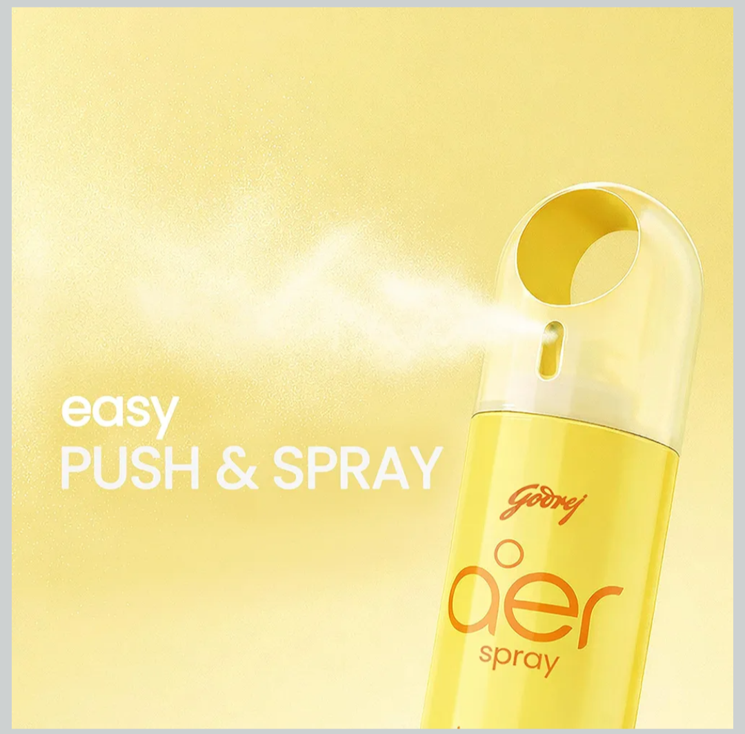 Godrej Air Spray ! Room Freshner ! Long-lasting fragrance -200ml