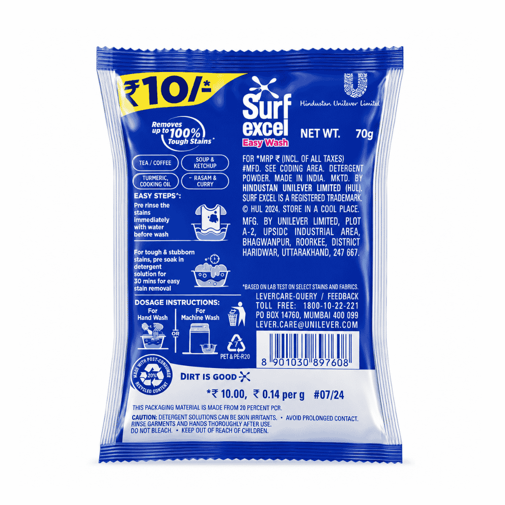 Surf Excel Easy Wash - 70g