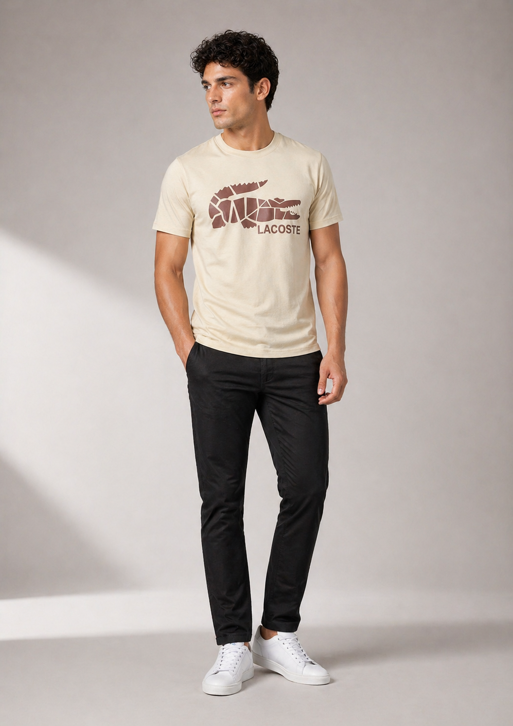 Lacoste Premium Cotton Round Neck Cotton T-shirt