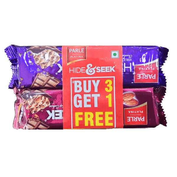 Parle Hide & seek biscuits 400 gm combo pack (buy 3 get 1 free)