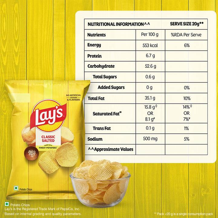 Lay's Classic Salted Chips- 51g