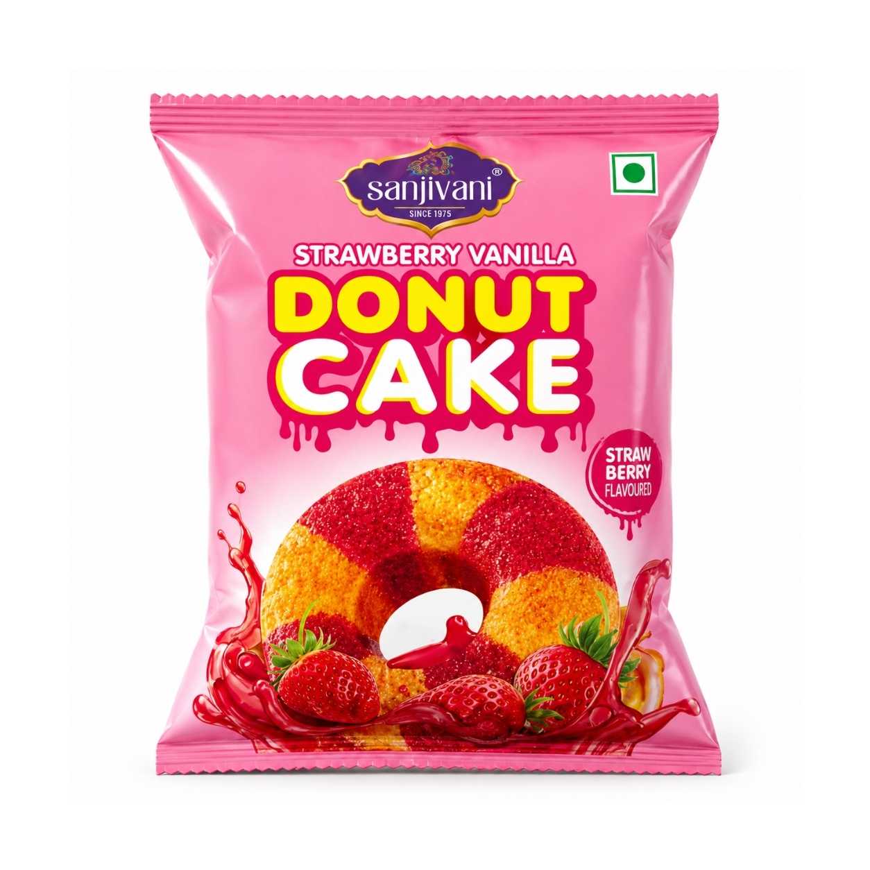 Strawberry Vanilla Donut Cake - 47g