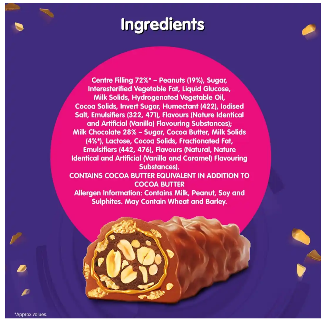 Cadbury Fuse Mini Treats Choclate Pack - 93g (6Unit × 15.5g)