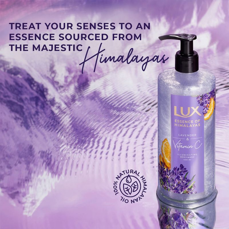 Lux Essence Of Himalayas Lavender & Vitamin C Illuminating Body Wash 400ml