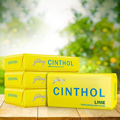 Cinthol Lime Refreshing Deo Soap - 75g (Pack of 4)