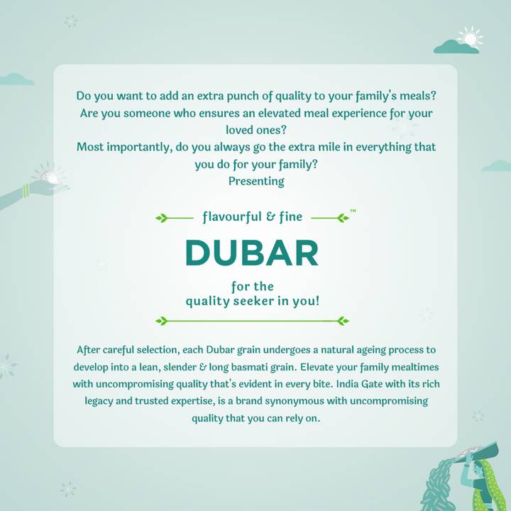 India Gate Basmati Rice Dubar - 1kg