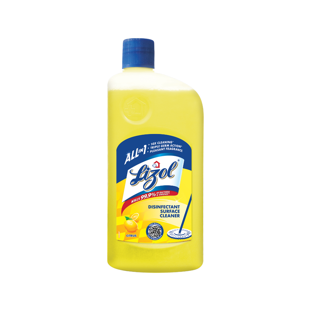 Lizol Disinfectant Surface & Floor Cleaner Liquid, Citrus - 500ml