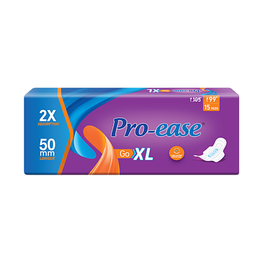 Pro-Ease Go Sanitary Pad XL, 15 Count