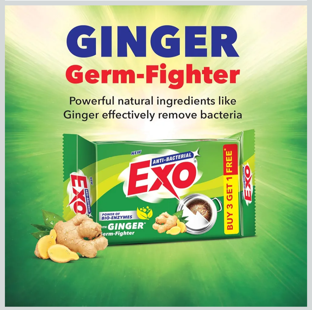 Exo Anti-Bacterial Dishwashing Bar - 120g