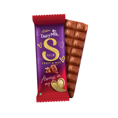 Cadbury Dairy Milk Silk Valentine Fruit & Nut Chocolate Bar - 51g
