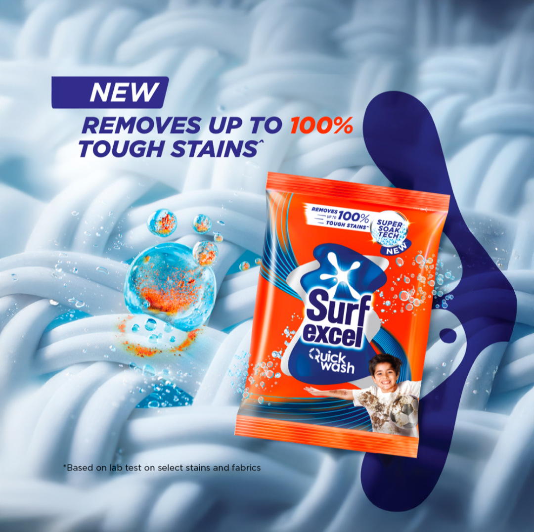 Surf Excel Quick Wash Detergent Powder - 1kg