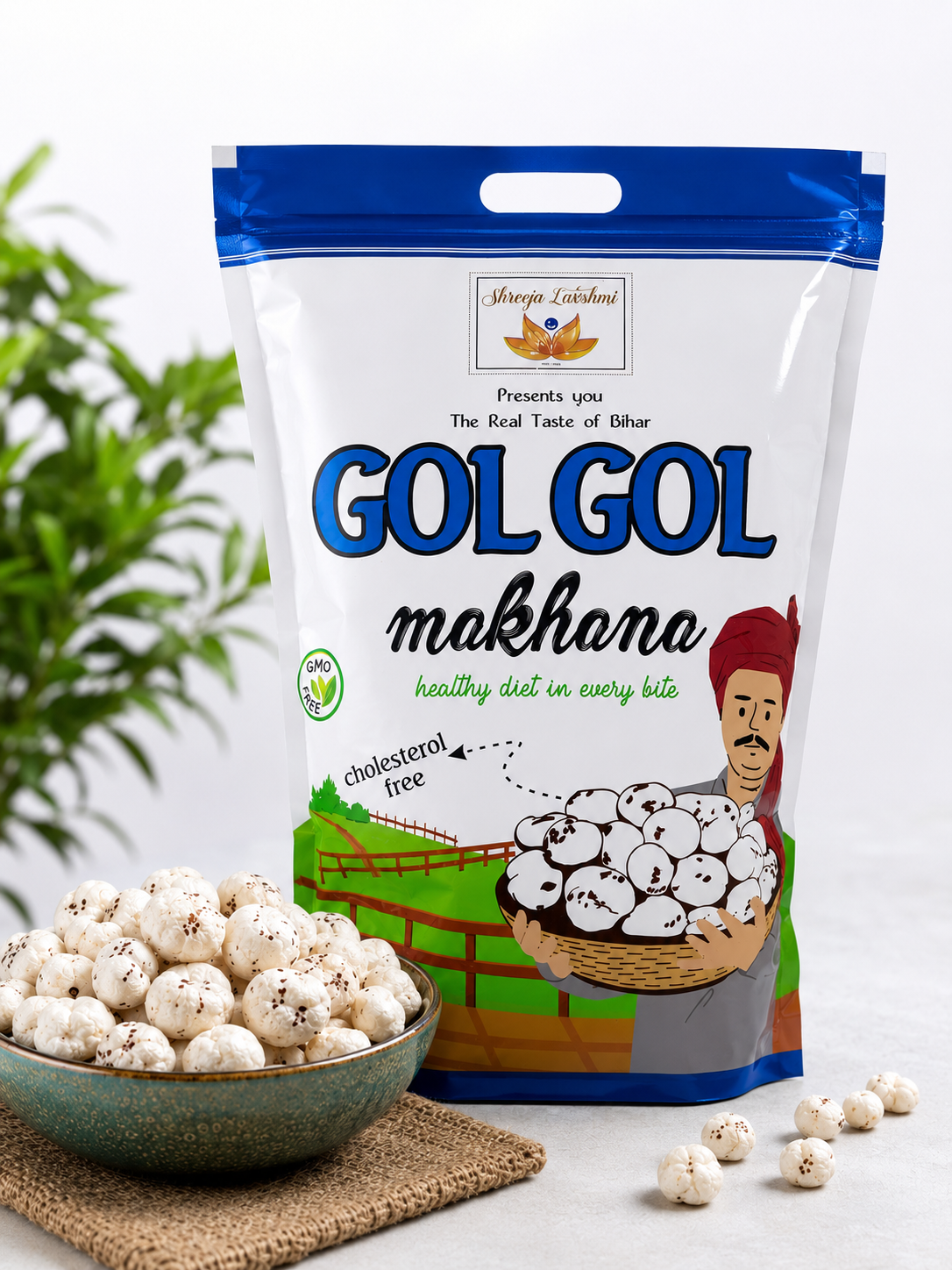 GolGol Makhana Colesterol Free  - 250g