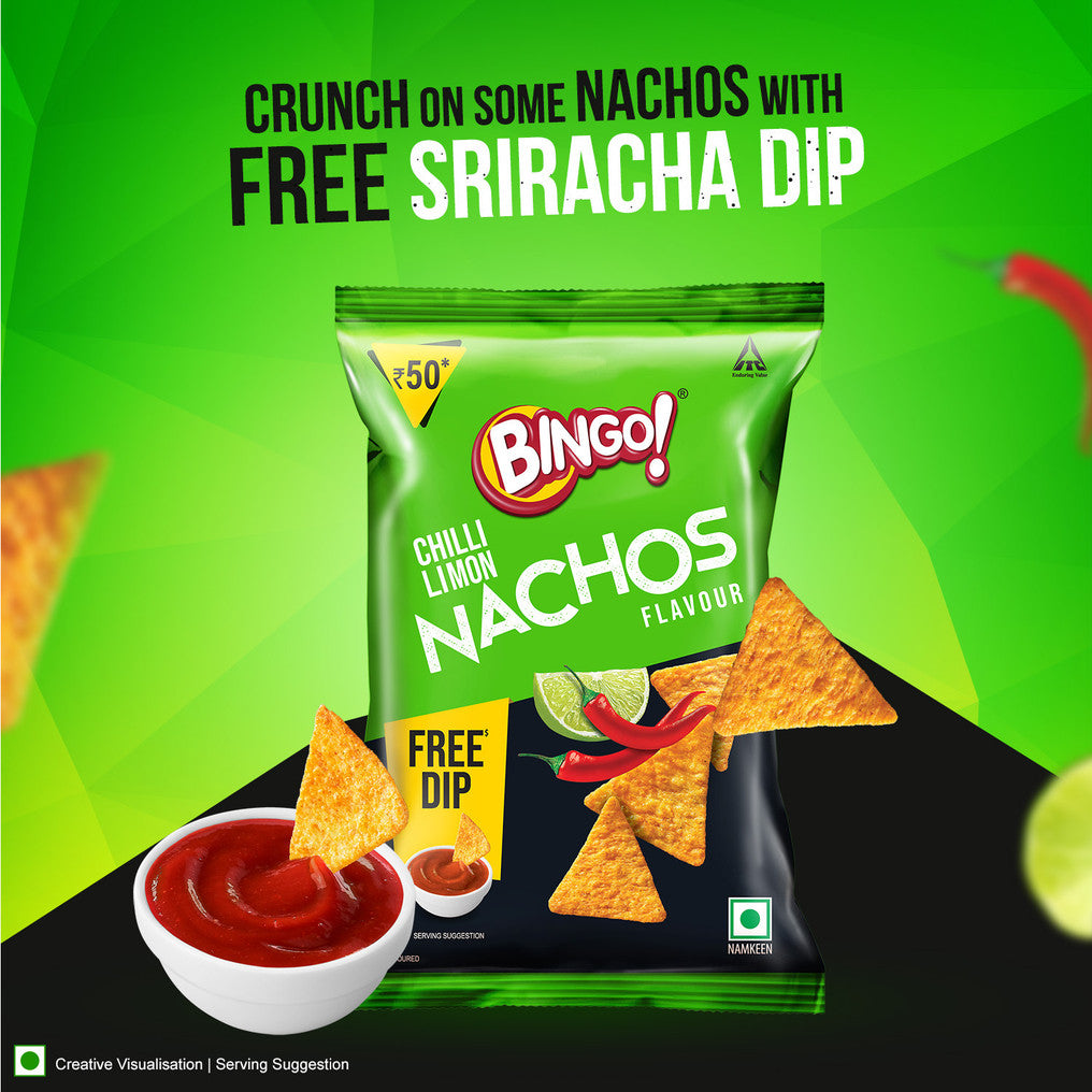 Bingo Chilli Lemon Nachos Flavour 48g