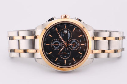 Tissot 1853 Black Dial with Rosegold Bezel (Two-Tone Strap)