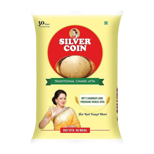 Silver Coin Traditional Chakki Atta - 5kg