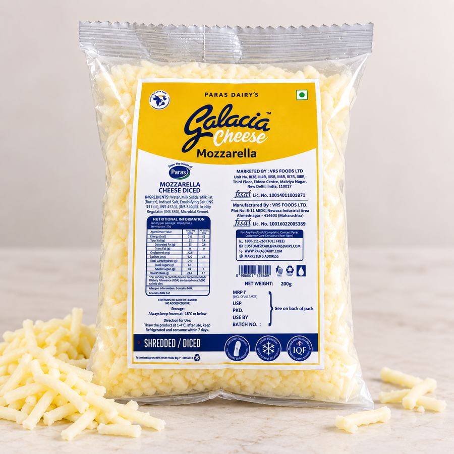Paras Dairy Mozzarella Cheese - 200g